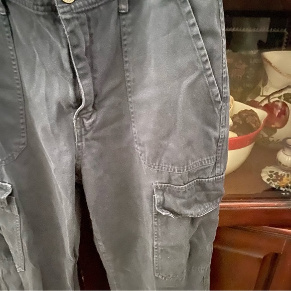 Zara Women’s Gray Cargo Utility Pants Size 8 - Picture 3 of 5